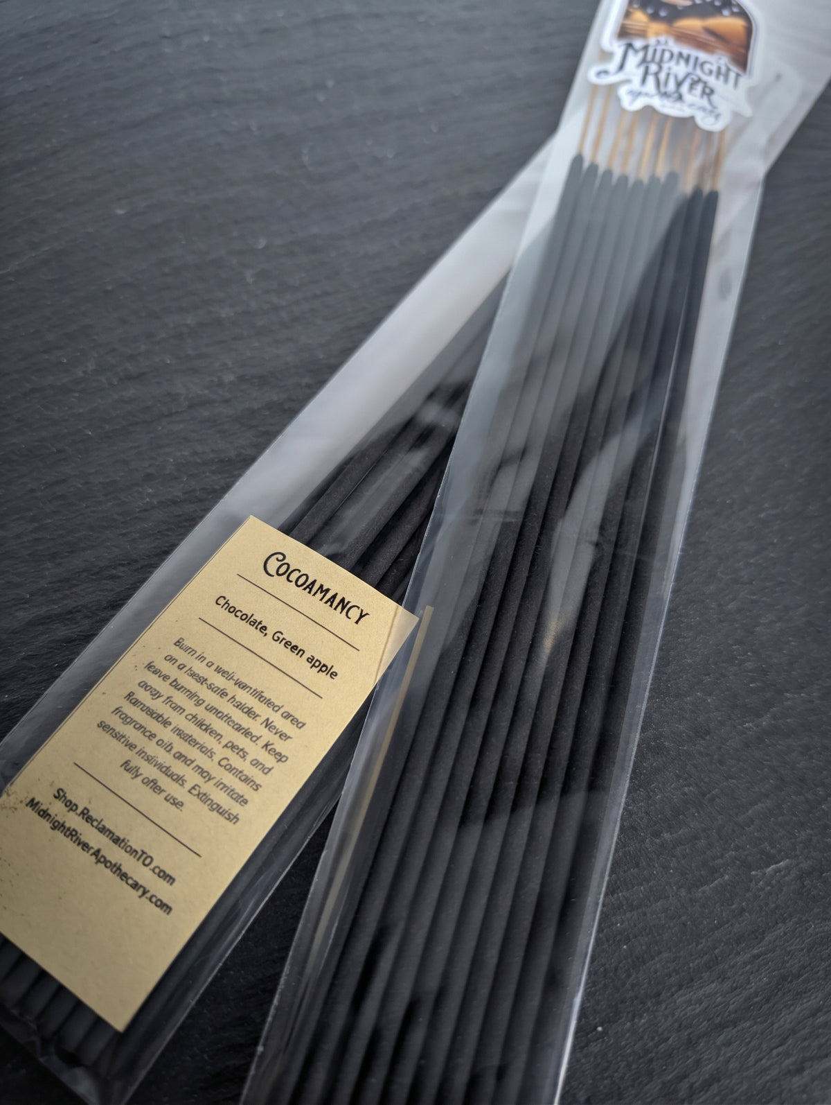 Cocoamancy - Chocolate & Green Apple Hand Dipped Incense by Midnight River Apothecary